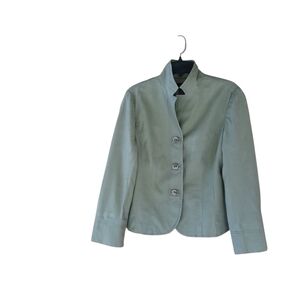 R.Q.T. Olive Green Linen & Rayon Casual Blazer Size 10